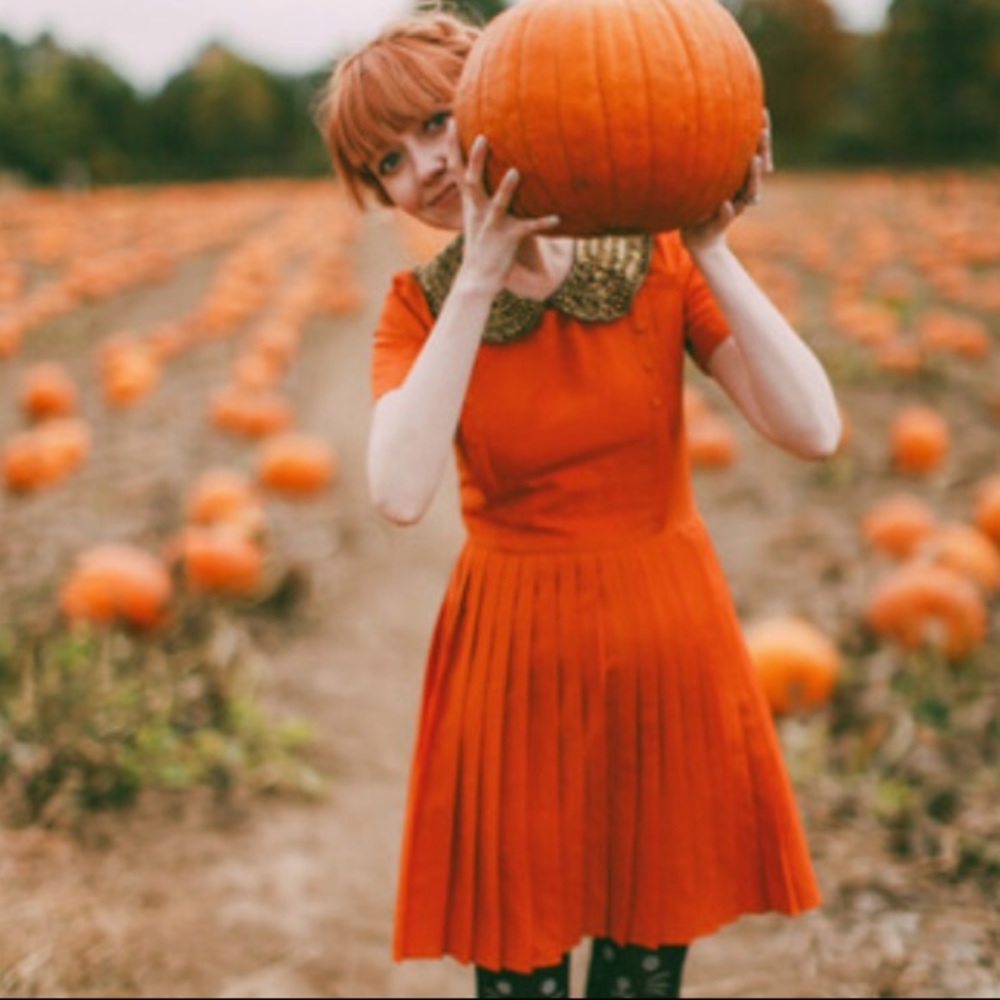 TBA Orange 50’s inspired frock